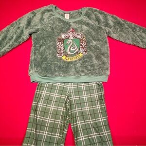 Kids Slytherin Pajama Set - Green